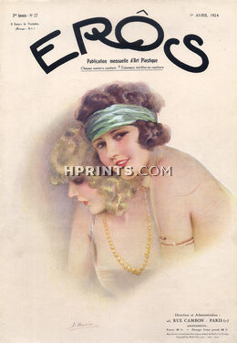 Suzanne Meunier 1924 Avril, Eros Cover