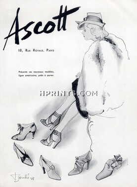 Ascott 1938 American Style Shoes, René Bouché