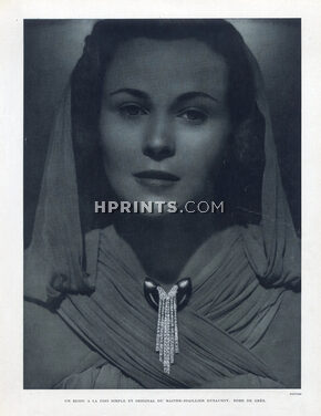 Dusausoy 1946 Brooch Art Deco, Dress Grès, Photo Philippe Pottier
