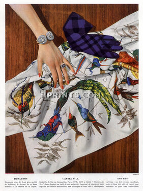 Dusausoy 1949 Bracelet and Bague en brillants, Castel (Carré) Alwynn (Gloves)