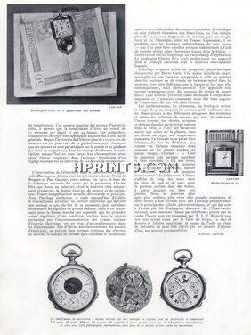 L'Heure d'Aujourd'hui, 1937 - Cartier (Montre Briquet & Porte-billets) & Van Cleef & Arpels (Bracelet-montre), Text by Marcel Zahar, 3 pages