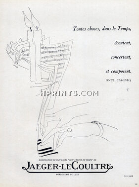 Jaeger-leCoultre (Watches) 1949 Jean Pagès, Paul Claudel Poem