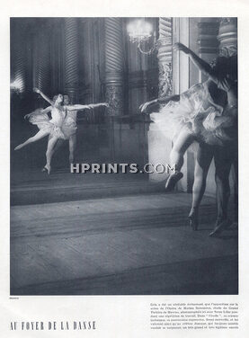 Marina Semenova & Serge Lifar 1936 Ballet, Rehearsal Gisèle, Photo Brassaï