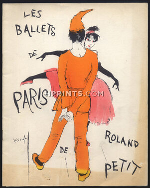 Tom Keogh 1956 Les Ballets de Paris de Roland Petit, Georges Simenon, Payot, Gruau, Ricci, Daum...