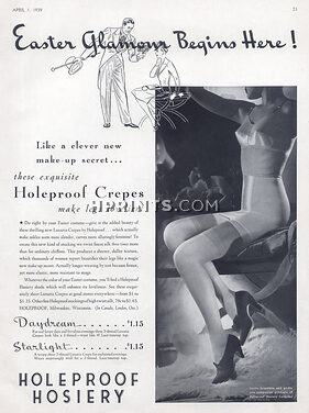 Holeproof (Hosiery, Stockings) 1939 Girdle, Bra