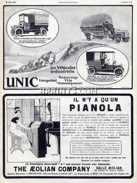 Unic (Cars) 1913 Voitures de Livraison, A. Ehrmann