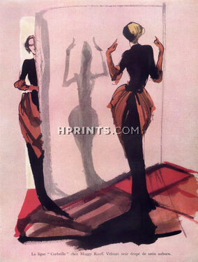 Maggy Rouff 1948 Ligne Corbeille, Evening Gown, Tom Keogh