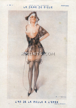 La Dame de Pique, 1924 - Beckeny Fencer, Sexy Looking Girl
