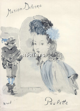 Paulette (Millinery) 1944 Ce Soir on Joue... Marion Delorme, Christian Berard