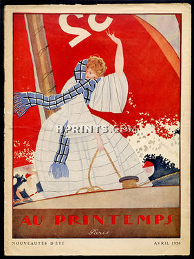 Au Printemps (Department Store) 1920 Catalog Fashion Illustration, Eduardo Garcia Benito, 16 pages