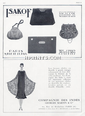Isakof (Handbags) 1926 Compagnie des Indes Fashion