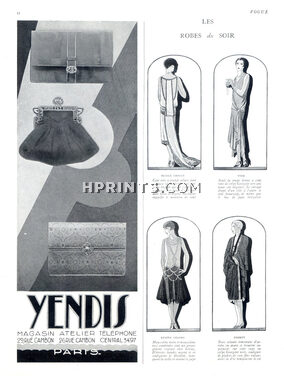 Yendis (Handbags) 1926 Groult, Yteb, Lelong, Premet