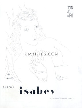 Isabey (Perfumes) 1928 Tsugouhoru Foujita