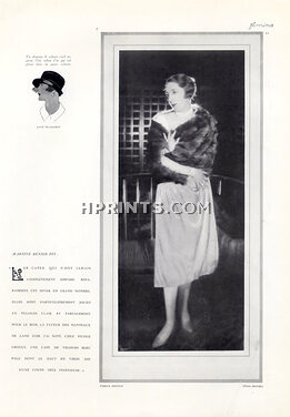 Nicole Groult (Couture) 1925 Velvet Cape, Photo Scaioni