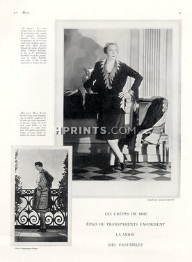 Nicole Groult (Couture) 1926 Mrs Nicole Groult Portrait, Photo George Hoyningen-Huene