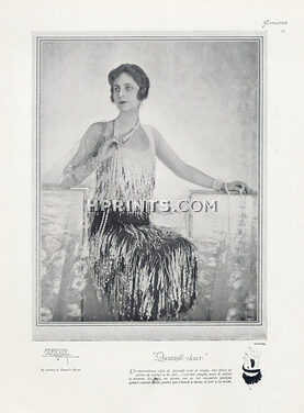 Chanel (Couture) 1924 "Quarante-deux" Evening Gown, Photo Demeyer