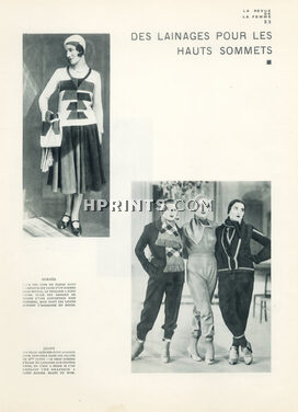 Hermès (Sportswear) 1930 Jenny Sportswear for Skiing, Photo Bonney