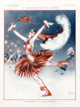 Armand Vallée 1924 Christmas Costume, Disguise, Ice Skating