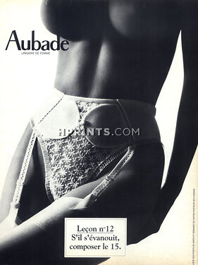Aubade 1995 Leçon n°12 Vanessa Demouy topless, garter belt
