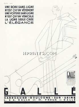 Louis Gallé (Coachbuilder Cars) 1927