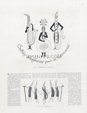 Entrées Bouffonnes pour le Carnaval, 1923 - Benito Farcical entrances for the carnival, Kees Van Dongen, Jean-Gabriel Domergue, Disguise Costume, Text by Hervé Lauwick, 4 pages