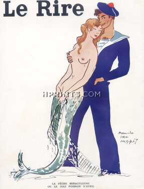 Maurice Van Moppès 1952 Mermaid, Sailor