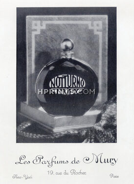 Mury (Perfumes) 1926 Notturno, Art Deco Style