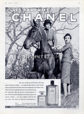 Chanel (Perfumes) 1937 Cuir De Russie, Costumes by Hattie Carnegie