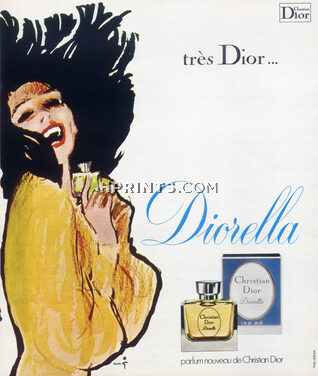 Christian Dior (Perfumes) 1973 René Gruau, Diorella