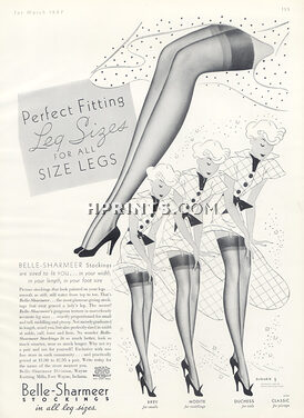 Belle-Sharmeer (Hosiery, Stockings) 1937 Shriver