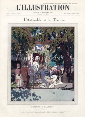 L'Automobile et le Tourisme - En regardant passer les Autos, 1927 - Pierre Brissaud Deauville, Linas-Montlhery, René Vincent, Golf, Bathing Beauty, Text by Robert de Beauplan, 6 pages