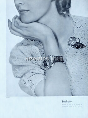 Boucheron 1937 Bracelet, Brooch, Boris Lipnitzki