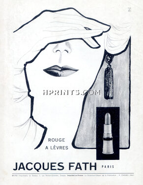 Jacques Fath (Cosmetics) 1961 Lipstick, D. Bonnaut