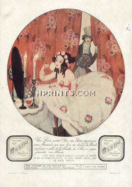 Malaceïne (Cosmetics) 1921 Gerda Wegener, Making-up