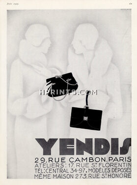 Yendis (Handbags) 1929 Art Deco Style