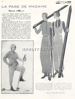 Hermès (Sportswear) 1930 Skiing, winter sports