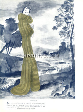Fourrures Max (Fur Clothing) 1938 Andrée Leroy's creation, Fur Coat