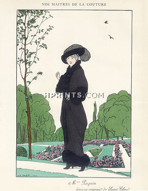 Mrs Paquin (Couture) 1912 Dans sa Roseraie de Saint-Cloud, André Edouard Marty