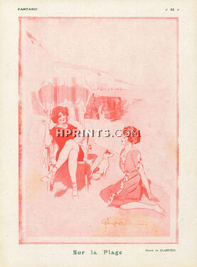 Blampied 1916 ''Sur la Plage''