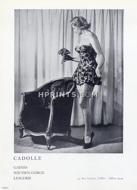 Cadolle (Lingerie) 1958 Corselette