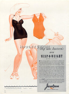 Jantzen (Swimwear) 1938 Swimmer Bathing Beauty