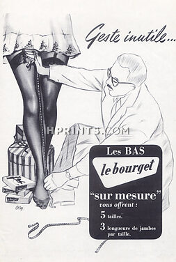 Le Bourget (Hosiery, Stockings) 1954 Okley