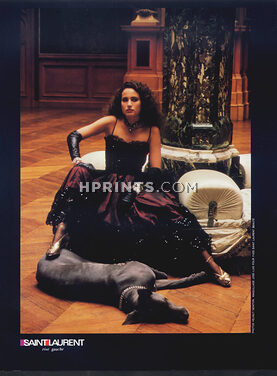 Yves Saint-Laurent 1982 Helmut Newton, Evening Gown