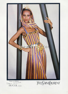 Yves Saint-Laurent 1982 Helmut Newton, Colcombet Bucol, Summer Dress