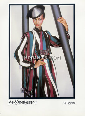 Yves Saint-Laurent 1982 Helmut Newton, G. Ghioldi (Fabric)
