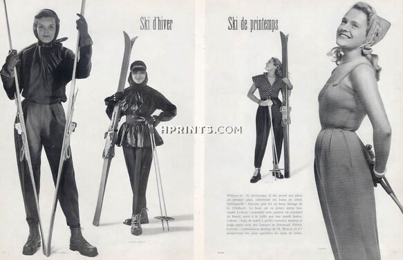 Schiaparelli & André Ledoux 1948 Ski Wear