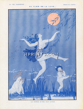 George Barbier 1916 Le Songe d'une Nuit d'été, Nude