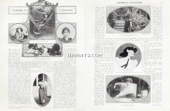Colette et "L'Entrave", 1913 - Sem, Photo Manuel, Text by Louis Delluc