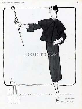 Traina Norell 1949 Bonwit Teller, René Gruau