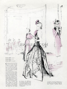 Callot Soeurs 1938 René Bouché, Fashion Show